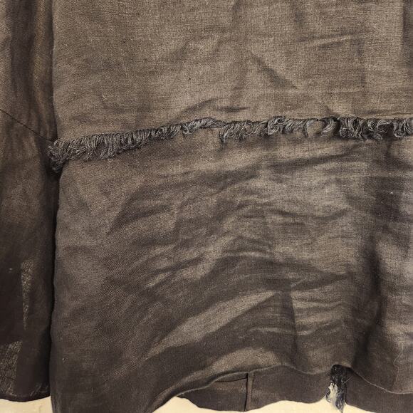 Chico's Bell Sleeve 100% Linen Weight Jacket Size 1 - Picture 5 of 6